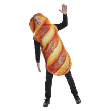 Unisex-Brot-Baguette-Cosplay-Kostüm für Erwachsene, Overall für Halloween, Weihnachten, Karneval und