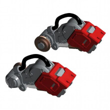 Science-Fiction-Modell-Upgrade-Teile, Ersatzteile, Modifikationsteile, Zubehör, Rucksack, Hydraulikstangen-Kit