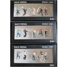Rennmedaille 1:64 Figuren Diorama Outdoor-Kampfszene mit Baseballschläger Charaktermodell