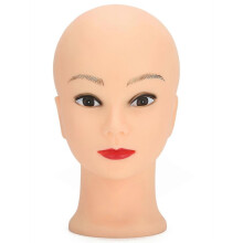Übungskopf für Make-up-Training, Perücke, Hut, Schaufensterpuppenkopf (49 cm) mit Make-up