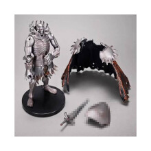 (Silberner) Totenkopf-Berserker-Ritter aus PVC, Spielzeugmodell, Tischdekoration, Kindergeschenk, Weihnachten