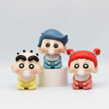 Crayon Shinchan 5-teiliges handgefertigtes Cartoon-Modell Möbelornamente Schreibtischdekoration