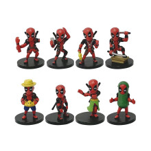 Deadpool-Figurenmodell, niedliche Cartoon-Tischdeko-Puppen fürs Wohnzimmer