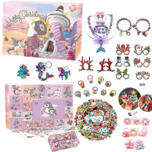 Mädchen-Make-up-Adventskalender 2022 – 24 Tage Weihnachts-Adventskalender – Make-up-Set für Kinderpartys