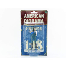 Auto-Mädchen im T-Shirt Kylie Figur für Modelle im Maßstab 1:18 von American Diorama 38238