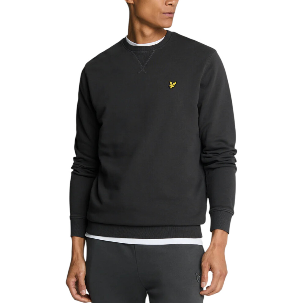 (Gunmetal, M) Lyle & Scott Mens Jumpers Crew Neck Knitted Winter Sweat Pullover Sweatshirts