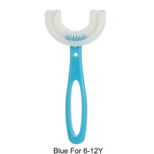(blue 6-12Years)Baby Toothbrush Children 360 Degree U-shaped Child Toothbrush Teethers Baby Tooth Brush