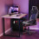 Vida Designs (Oak) Modern U-Leg Gaming Desk 120cm Sturdy Design 3