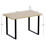Vida Designs (Oak) Modern U-Leg Gaming Desk 120cm Sturdy Design 6