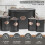 5PC Kitchen Food Storage Bread Bin Black 4