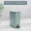 5L BATHROOM SLIM KITCHEN PEDAL RECTANGULAR BIN WASTE WITH SOFT CLOSING LID 2