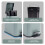5L BATHROOM SLIM KITCHEN PEDAL RECTANGULAR BIN WASTE WITH SOFT CLOSING LID 7