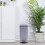 5L BATHROOM SLIM KITCHEN PEDAL RECTANGULAR BIN WASTE WITH SOFT CLOSING LID GREY 7