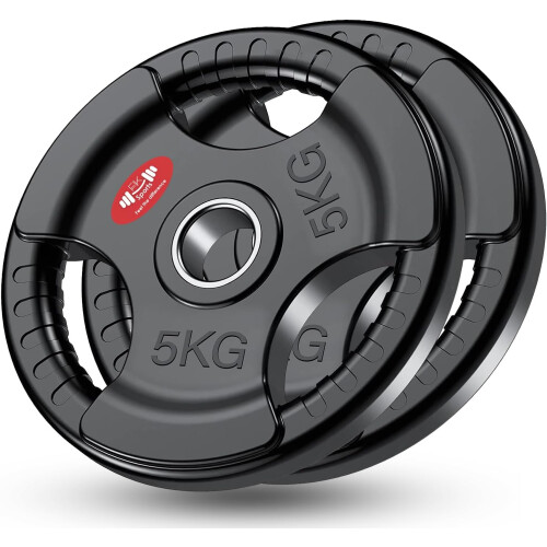 (5KG x 2 = 10KG) Weight Plates Set Pair Cast Iron 2