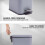 5L BATHROOM SLIM KITCHEN PEDAL RECTANGULAR BIN WASTE WITH SOFT CLOSING LID GREY 9