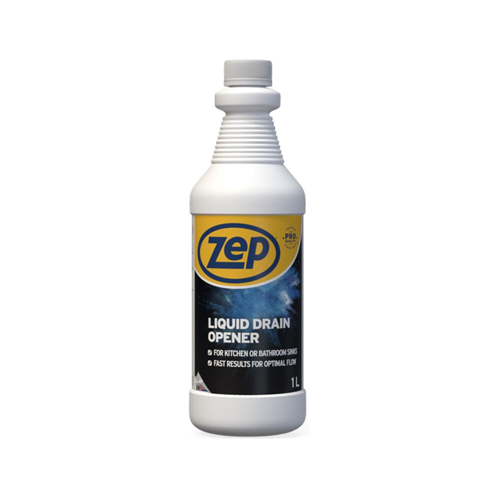Zep Liquid Drain Opener Perfect For Use In The Kitchen and Bathroom 1L