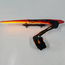 (Red) Vibrant Blue & Orange Cyberpunk LED Luminous Mantis Knife Set | Futuristic Role-Playing Weapon