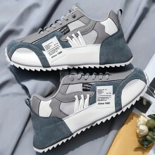 (grey, 10) Men's Casual Athletic Sneakers - Breathable Canvas Running Shoes with Non-Slip PVC Sole, Lace-Up Design, Olive Green & White Color Scheme