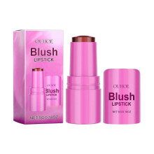 (Berry Color 5G) Ouhoe Fruit Jelly Blush Lip Gloss Stick Series Natural Nude Makeup Light And Easy To Color Blush Lip Gloss Stick
