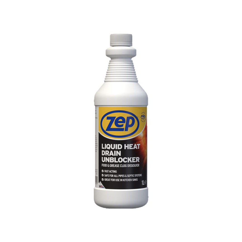 Zep Commercial Unblocker Heat Drain Liquid