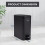 5L BATHROOM SLIM KITCHEN PEDAL RECTANGULAR BIN WASTE WITH SOFT CLOSING LID BLACK 2
