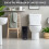 5L BATHROOM SLIM KITCHEN PEDAL RECTANGULAR BIN WASTE WITH SOFT CLOSING LID BLACK 4