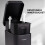 5L BATHROOM SLIM KITCHEN PEDAL RECTANGULAR BIN WASTE WITH SOFT CLOSING LID BLACK 9
