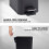 5L BATHROOM SLIM KITCHEN PEDAL RECTANGULAR BIN WASTE WITH SOFT CLOSING LID BLACK 6