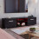 Vida Designs (Black) Cosmo 160cm LED TV Cabinet with 2 Doors & Shelf 3