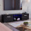 Vida Designs (Black) Cosmo 160cm LED TV Cabinet with 2 Doors & Shelf 1