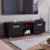 Vida Designs (Black) Cosmo 120cm LED TV Cabinet with 2 Doors & Shelf 4
