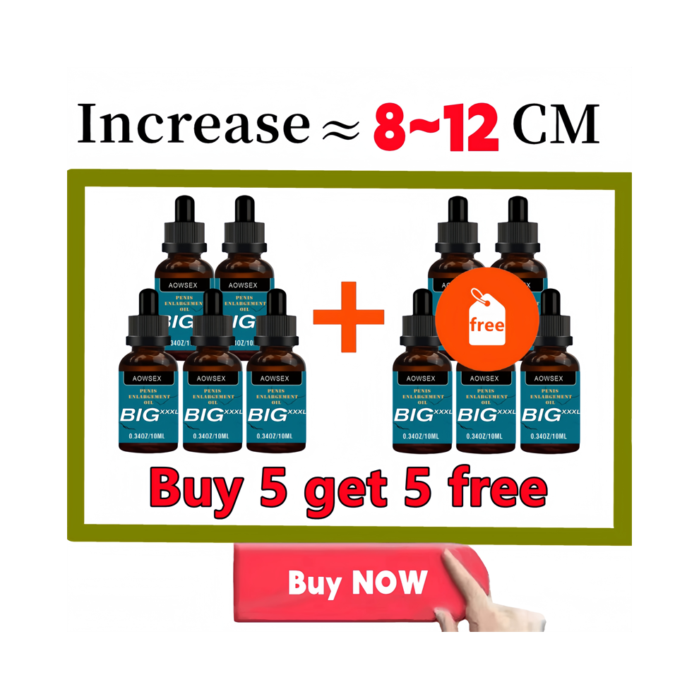 Closkye (Buy 5 Get 5 Free) Big Dick Penis Enlargement Oil Sex Gel Increase Size Male Delay Erection Oil For Men Growth Thicken Adult Products