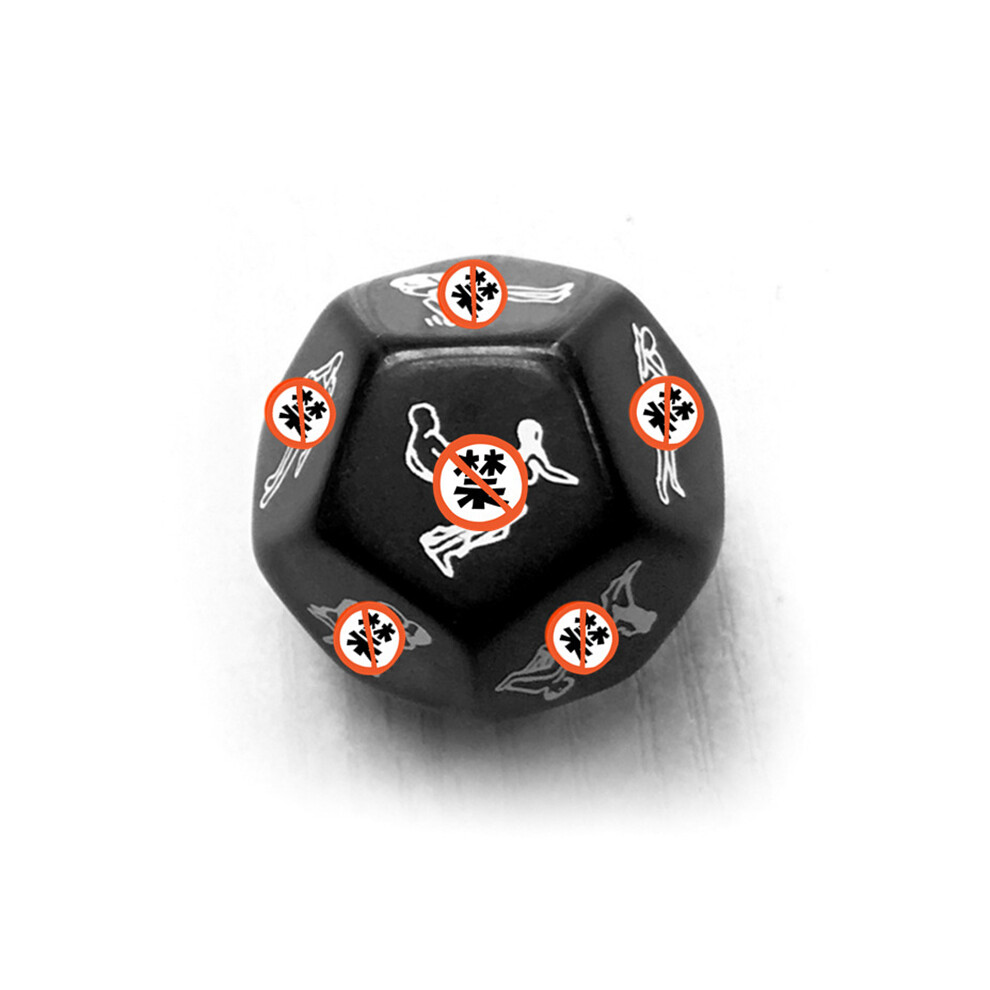 Closkye Black (Black) Sex Toys For Couples Women Adult Game Funny Sex Dice 6/12 Sides Romance Love Humour Gambling Erotic Crap Dice Bar Christmas Gift