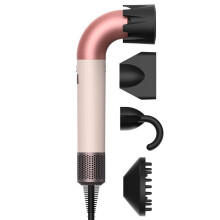 (Pink, UK) 4 Nozzles Hair Dryer High Speed Hair Blower Quick Drying Negative Ion Secadora Para Cabello