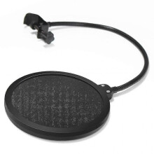 Microphone Ballistic Cover Round Wind Mask Ballistic Cover with Holder Clips