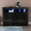 Vida Designs (Black) Nova LED Gloss 3 Door Sideboard Cabinet Shelf 8