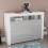 Vida Designs (White & Grey) Nova LED Gloss 3 Door Sideboard Cabinet Shelf 5