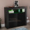 Vida Designs (Black) Nova 2 Door LED Gloss Sideboard with Wide Shelf 5