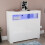 Vida Designs (White) Nova 2 Door LED Gloss Sideboard with Wide Shelf 1