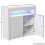 Vida Designs (White) Nova 2 Door LED Gloss Sideboard with Wide Shelf 9