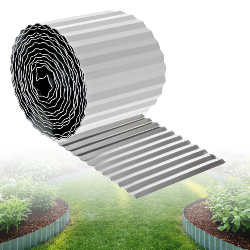 Heavy Duty Galvanised Steel Lawn Edging 5m long