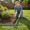 Heavy Duty Galvanised Steel Lawn Edging 5m long 3