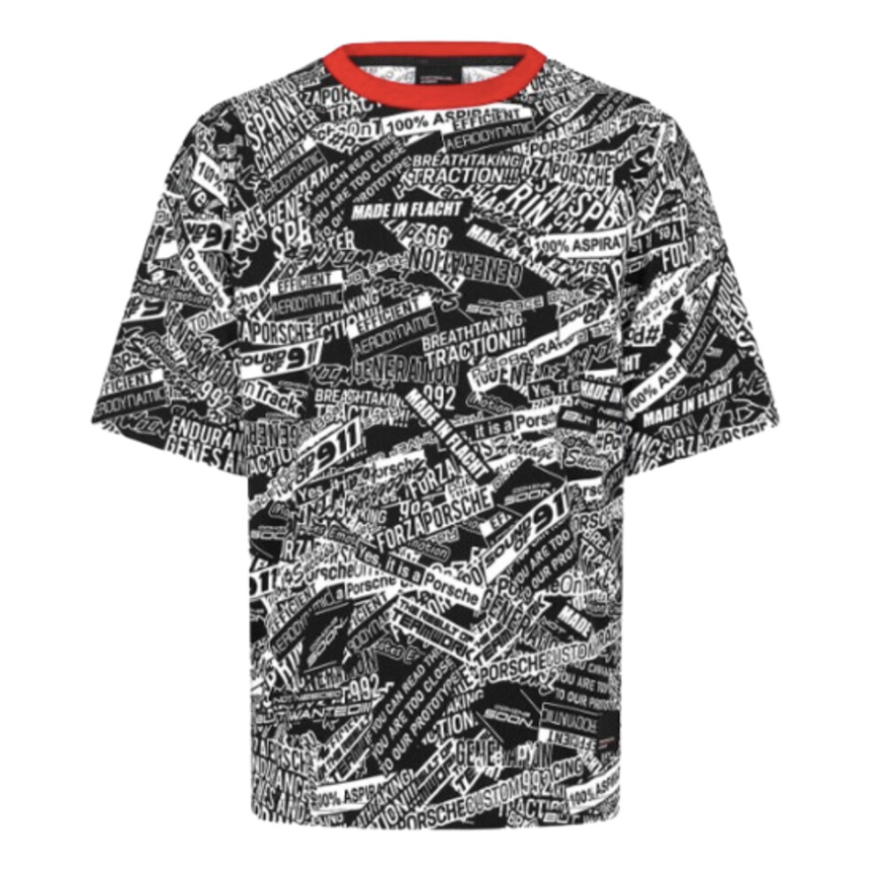 Puma (S) 2024 Porsche Motorsport Aop Oversized T-Shirt (Black)