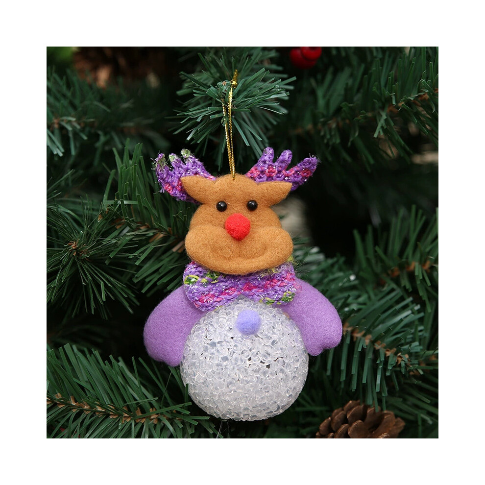(Fawn) Christmas Decorations Glow Eva Snowman Night Light Hanging Tree Ornament Decor-image-OPC-PH7TS6Q-NEW