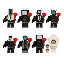 (8pcs) Toilet Man Series Audio Man TV Man Monitor Man Minifigure Kid Toy