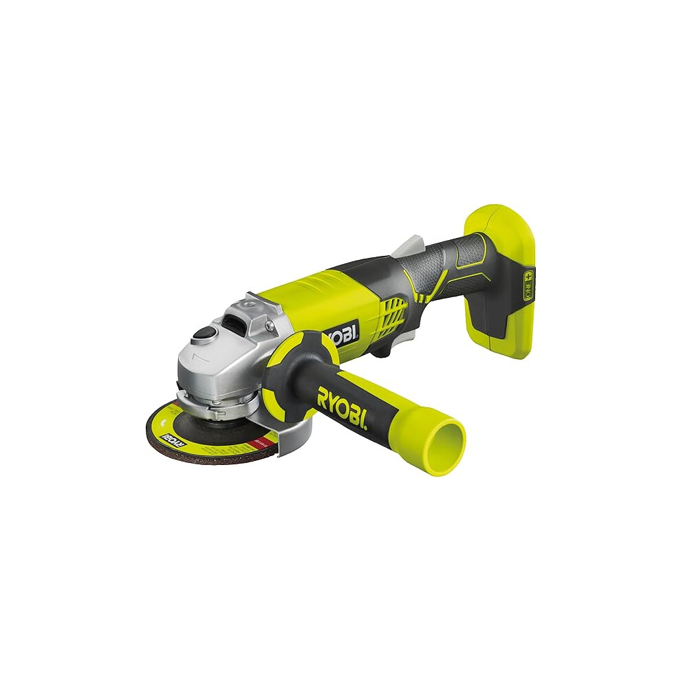 Ryobi R18AG-0 ONE+ Angle Grinder, 18V (Body Only), Green & Black