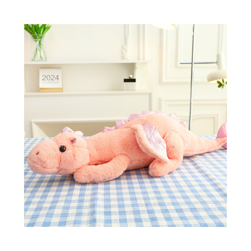 (Pink Dragon, 130cm) Dragon Firebreathing Winged Doll With Soft Short Plush For Decor Bedroom Kids-image-OPC-PH7TTRV-NEW