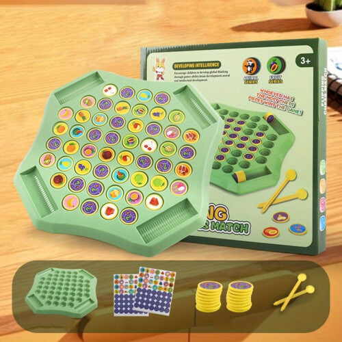 (Fruit-B) Animal Fruit Flip Chess Board Game,Memory Flipping Logical ...