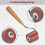 (As show, One size) 3pcs Rubber Rollers Rollers compatible with Crafting, Ink Roller Set with Comcompatible witht Grip compatible with Printmaking, Crafts 4