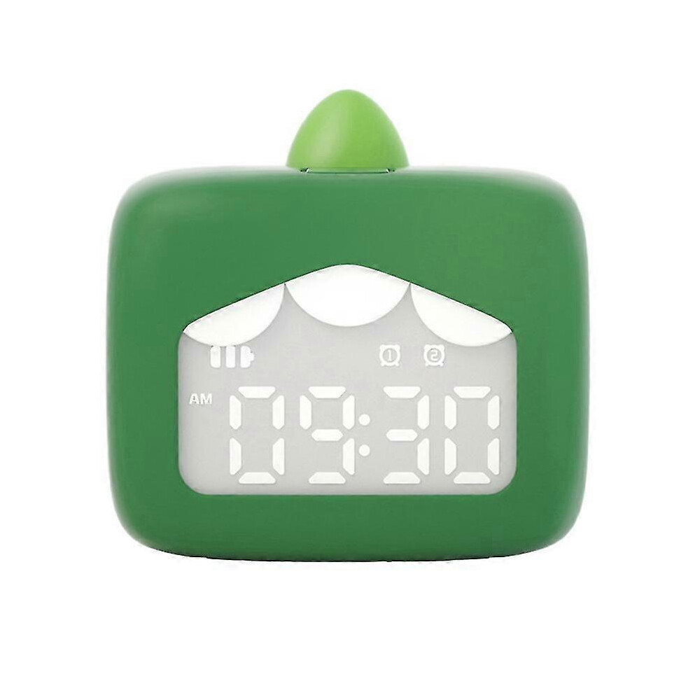 Kikidex (As Show, One Size) Kids Alarm Clock Cute Animal Digital Alarm Clock For Kids (Cyan)